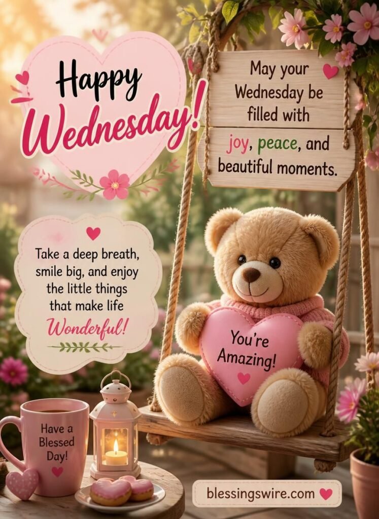 Cute, Lovely and Heartwarming Wednesday Wishes