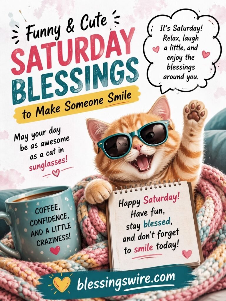 Funny and Cute Saturday Blessings