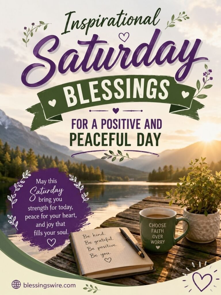 Inspirational Saturday Blessings