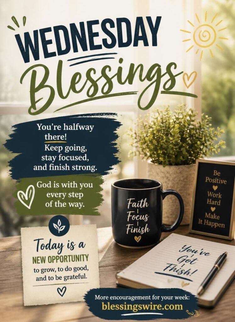 Inspirational Wednesday Blessings to Stay Motivated Midweek
