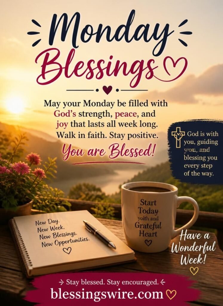 Inspirational and Motivational Monday Blessings