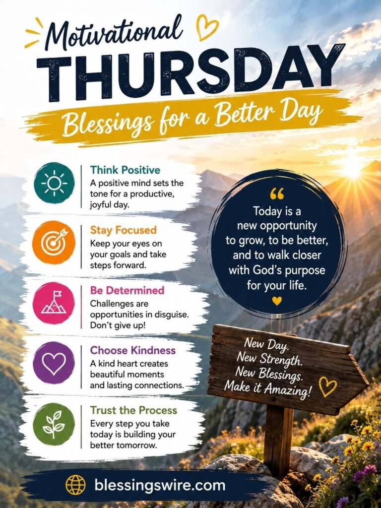 Motivational Thursday Blessings for a Better Day