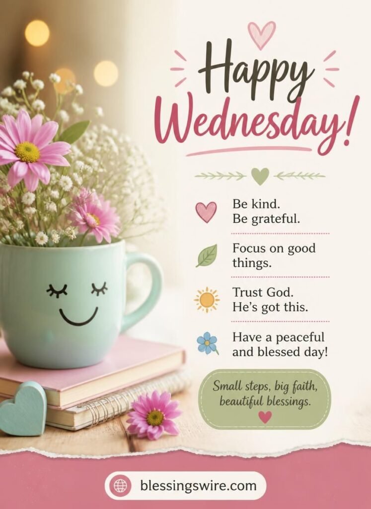 Short Wednesday Blessings, Quotes and Sayings