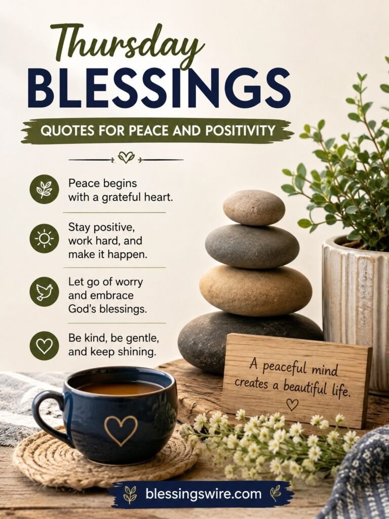 Thursday Blessings Quotes for Peace and Positivity