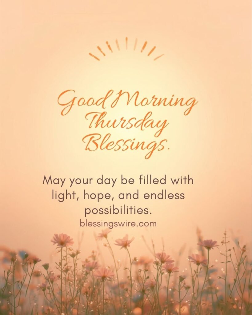 Good Morning Thursday Blessings
