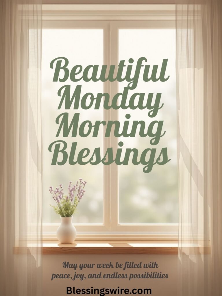 Beautiful Monday Morning Blessings