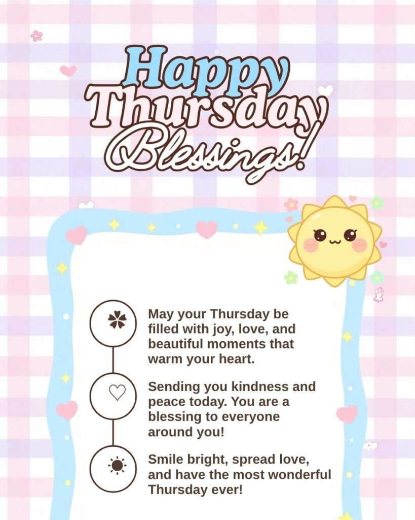 Cute & Sweet Thursday Blessings