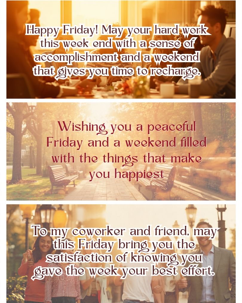 Friday Blessings for Friends and Coworkers