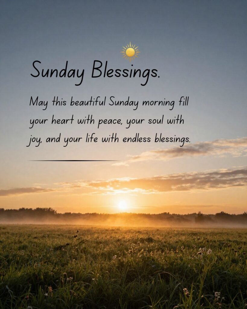 Good Morning Sunday Blessings Images
