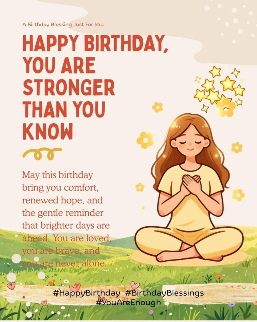 Happy Birthday Blessings for Someone Going Through a Tough Time