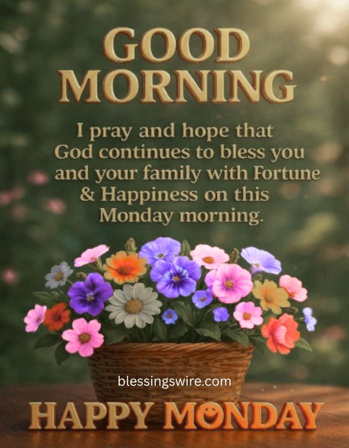 Happy & Good Morning Monday Blessings Images