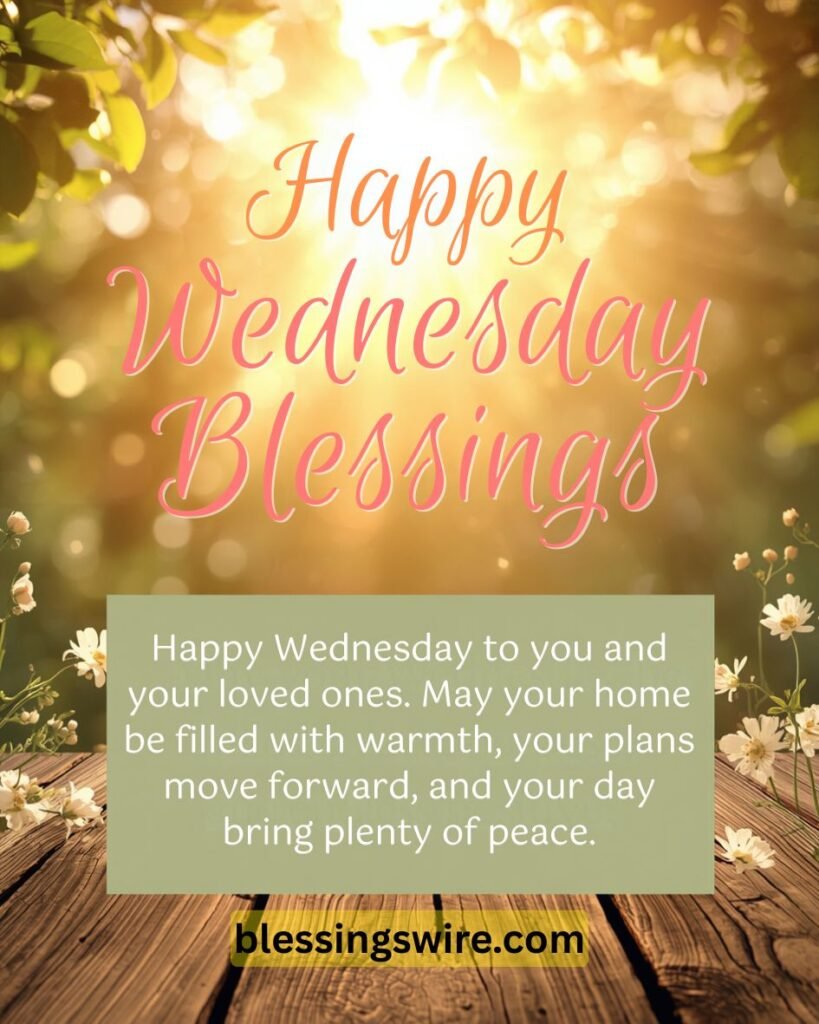 Happy Wednesday Blessings Images for a Joyful Morning