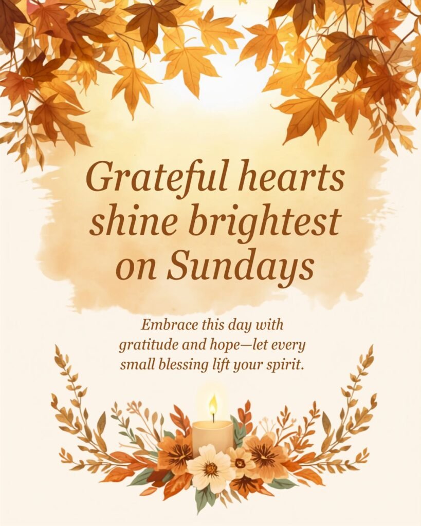 Inspirational and Thankful Sunday Blessings
