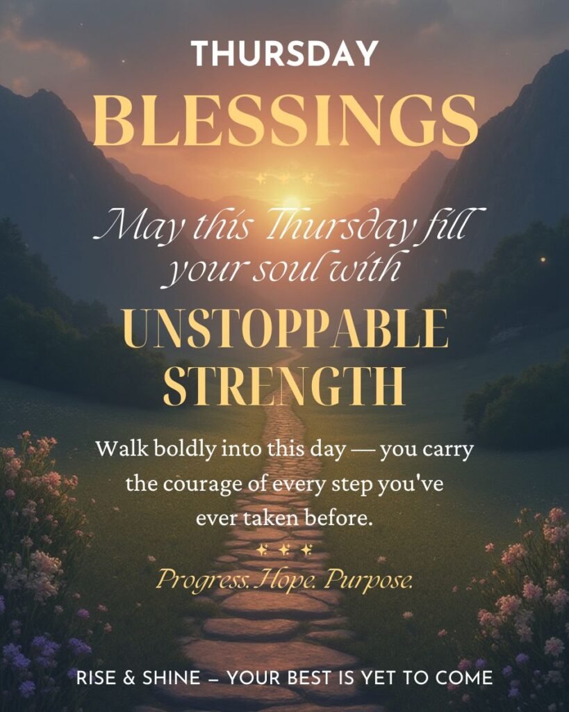 Motivational Thursday Blessings