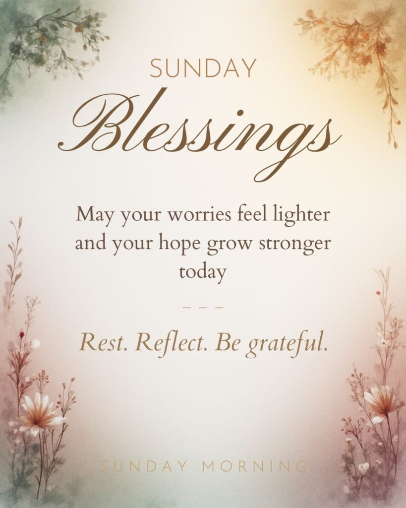 Short Sunday Blessings for Quick Sharing