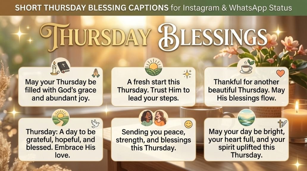 Short Thursday Blessing Captions