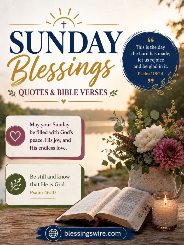 Sunday Blessings Quotes and Bible Verses