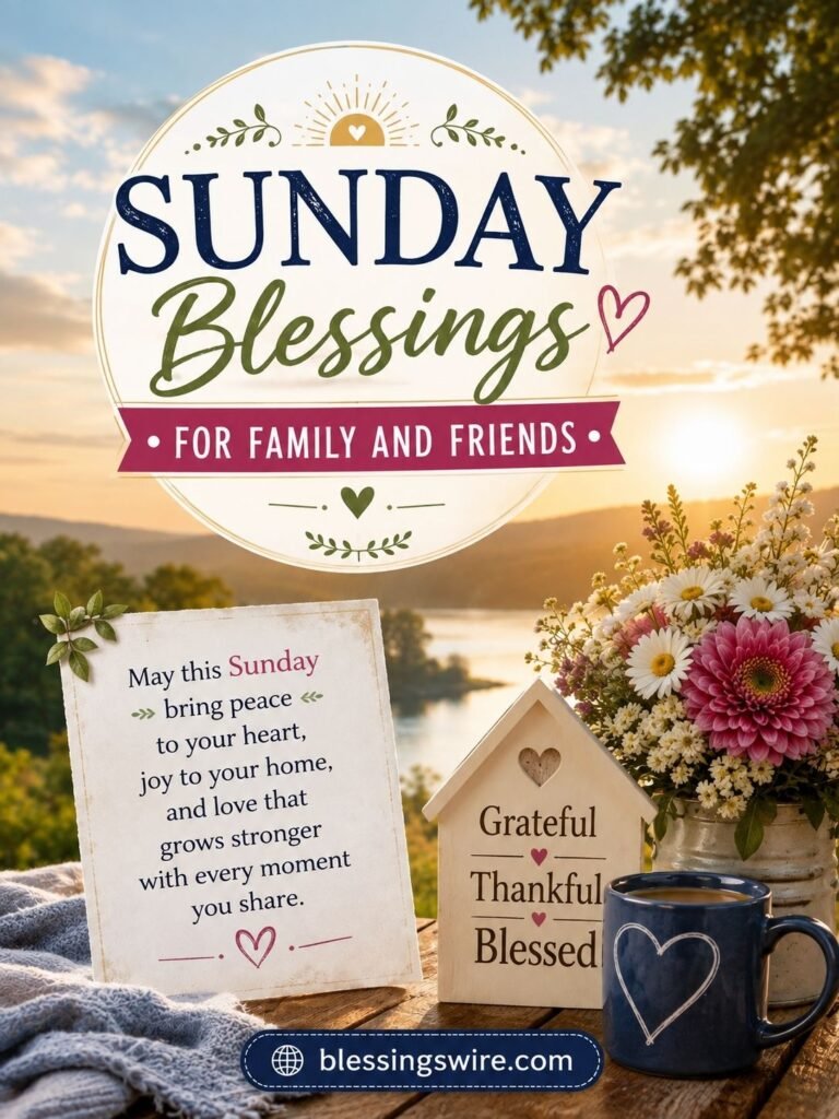 Sunday Blessings for Family and Friends