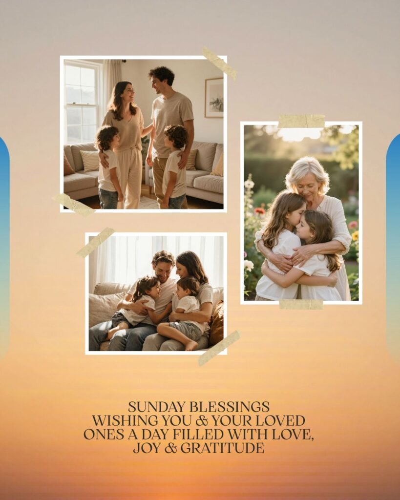 Sunday Blessings for Family and Loved Ones