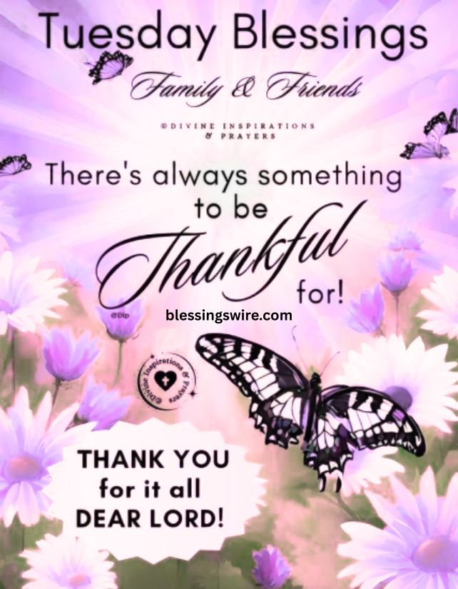 Thankful & Grateful Tuesday Blessings