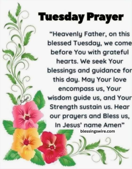 Tuesday Prayers
