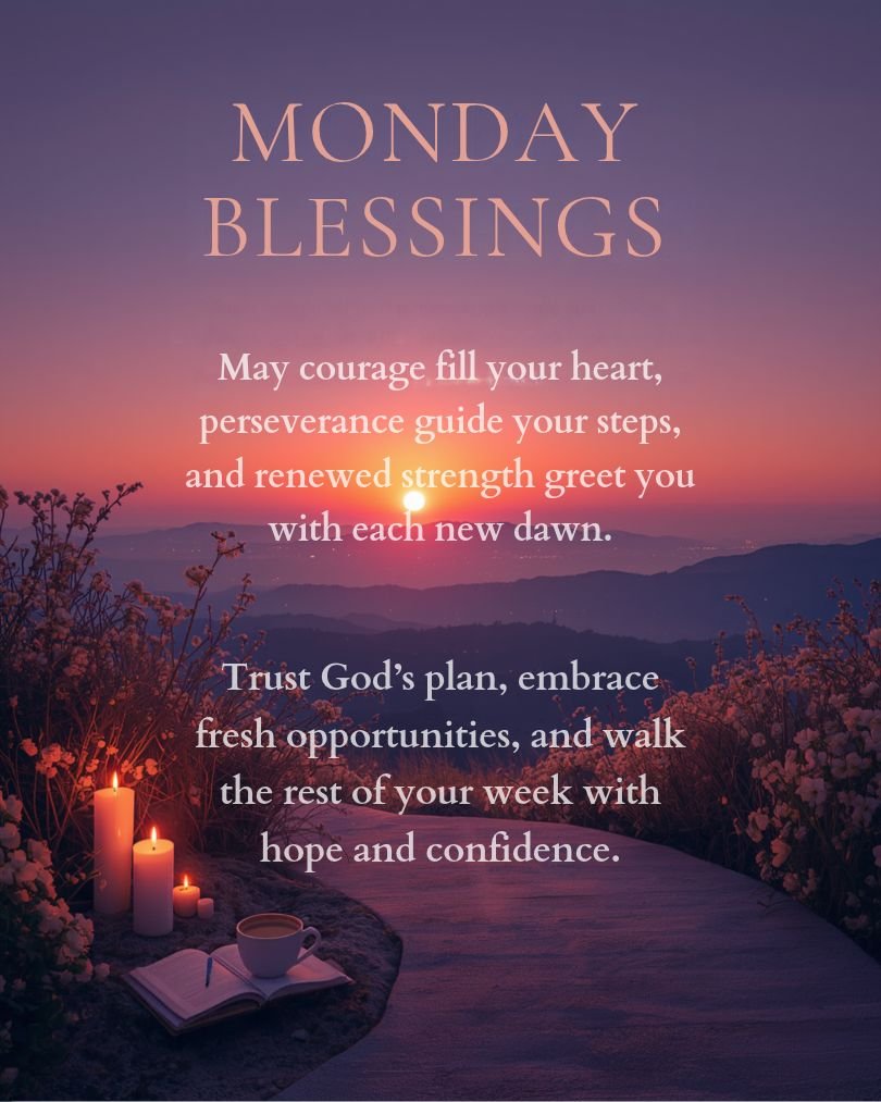Inspirational Monday Evening Blessings
