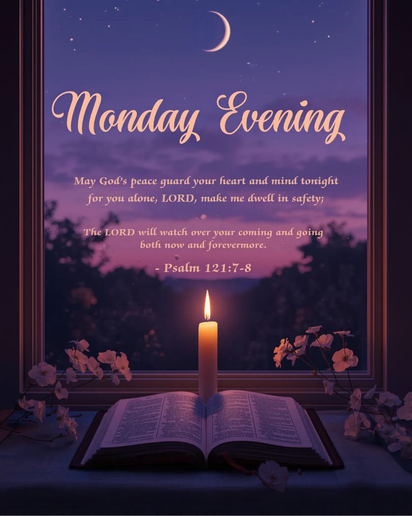 Monday Evening Blessings with Bible Verses