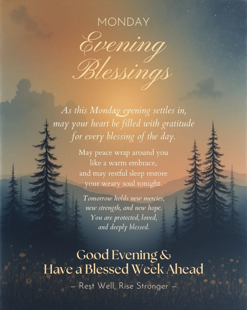 Short Monday Evening Blessings