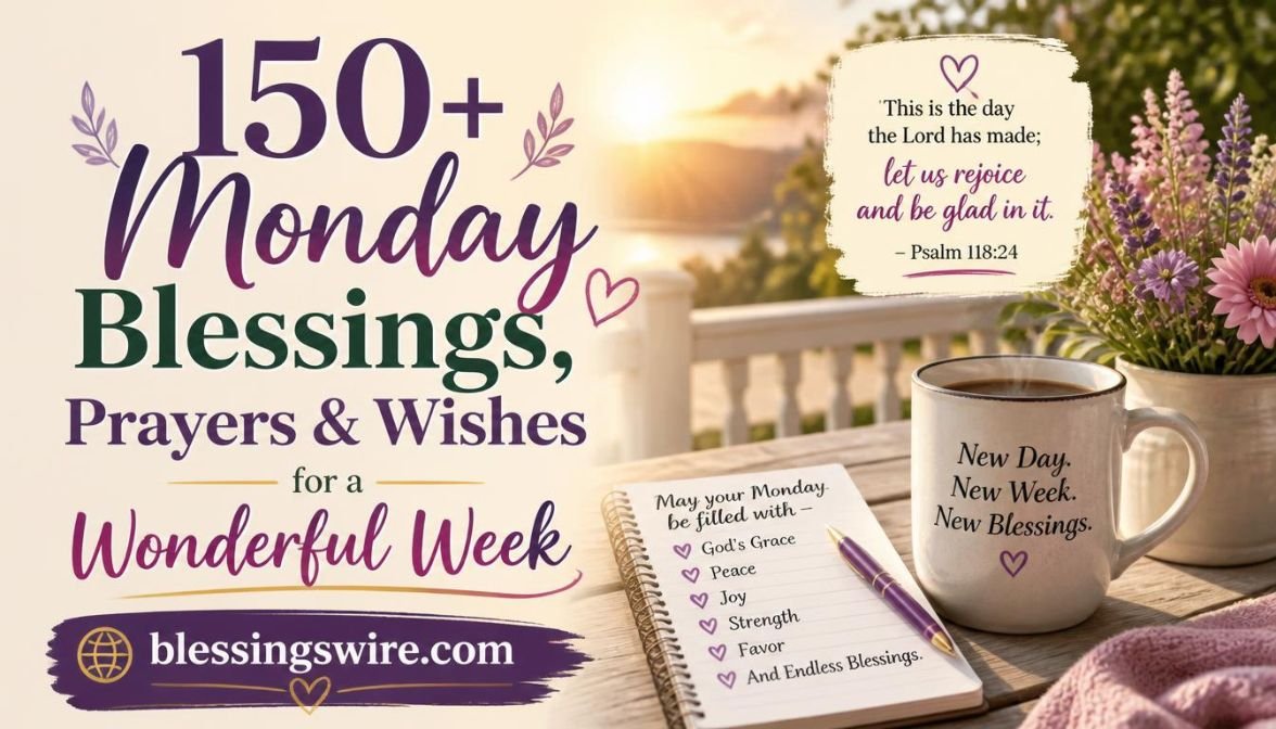150+ Monday Blessings, Prayers & Wishes for a Wonderful Week